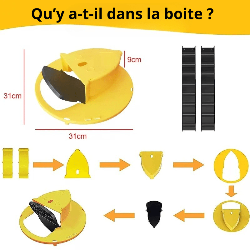 Piège souris seau