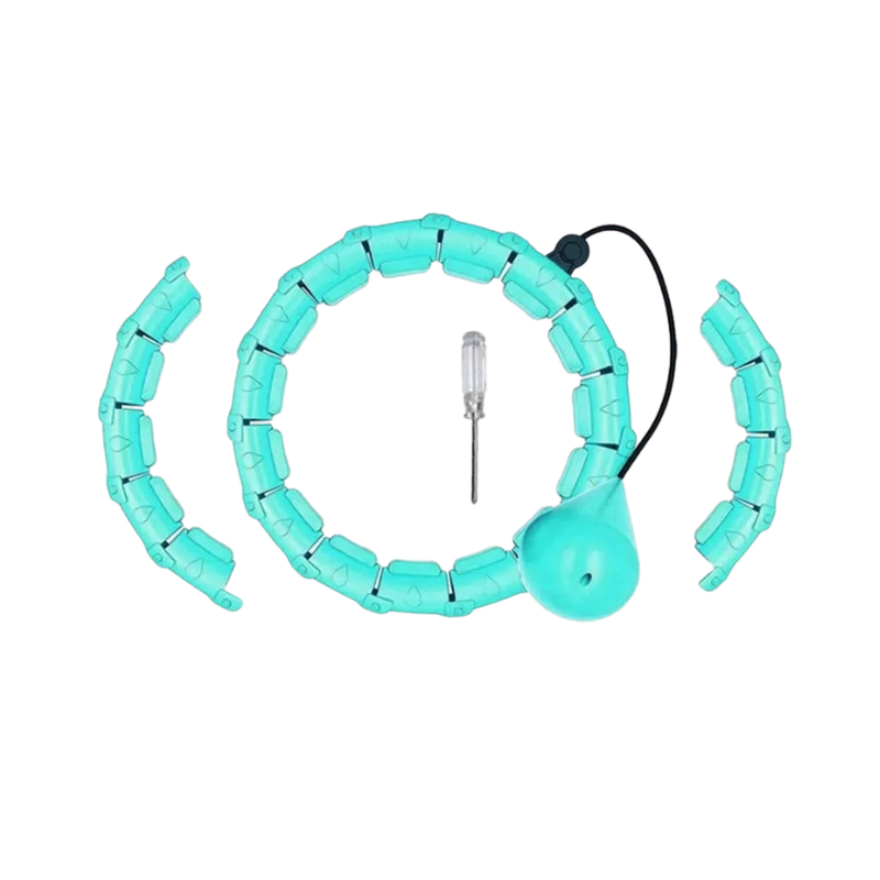 Cerceau Minceur Intelligent en turquoise, idéal pour l'exercice et la perte de poids à domicile