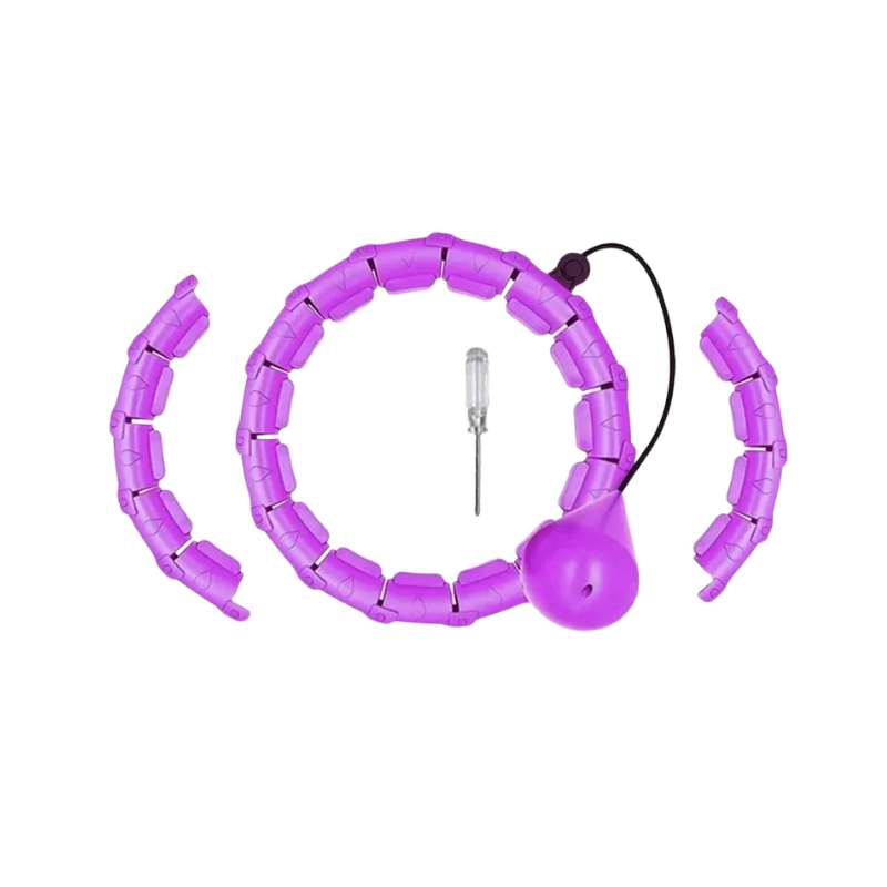 Cerceau Minceur Intelligent en violet avec outil de montage pour exercices de fitness à domicile