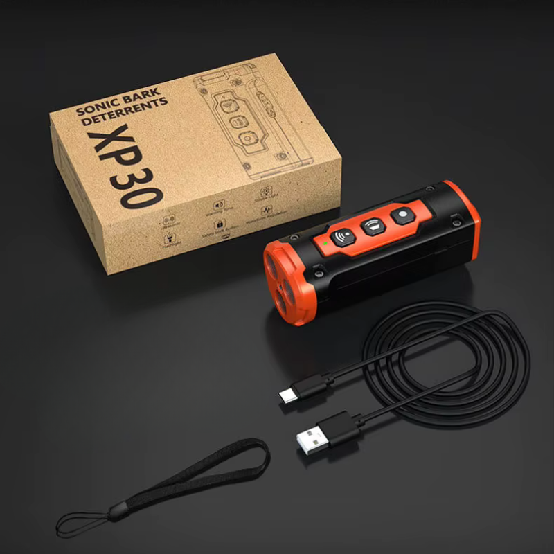 Dispositif Anti Aboiement avec câble USB et accessoire, idéal pour le dressage des chiens