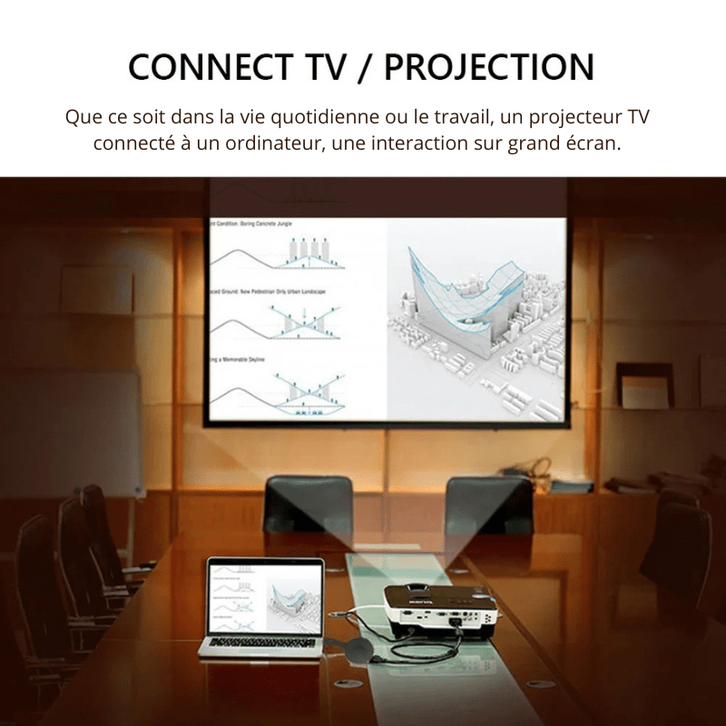 Stick Tv Multimédia avec projection sur écran pour une utilisation quotidienne et professionnelle