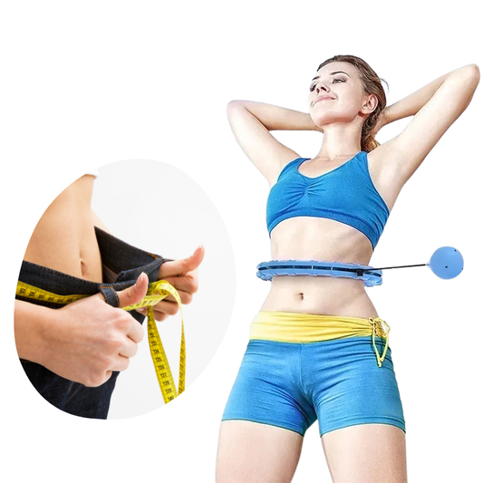 Femme utilisant le Cerceau Minceur Intelligent pour affiner sa taille et tonifier son corps
