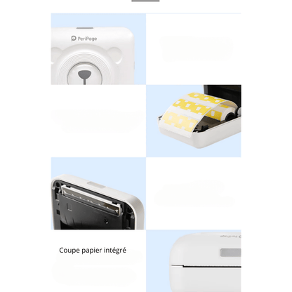 Imprimante Portable pour Téléphone Mobile de Ma Boutique avec coupe papier intégré et design compact
