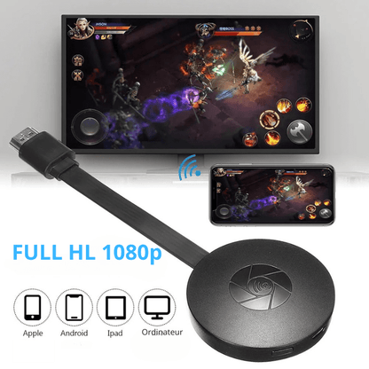 Stick Tv Multimédia avec sortie FULL HD 1080p pour la diffusion de contenu sur TV et appareils mobiles